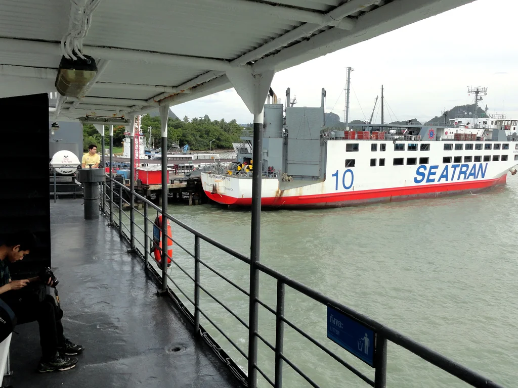 Seatran passenger ferry at Donsak Pier in Surat Thani.